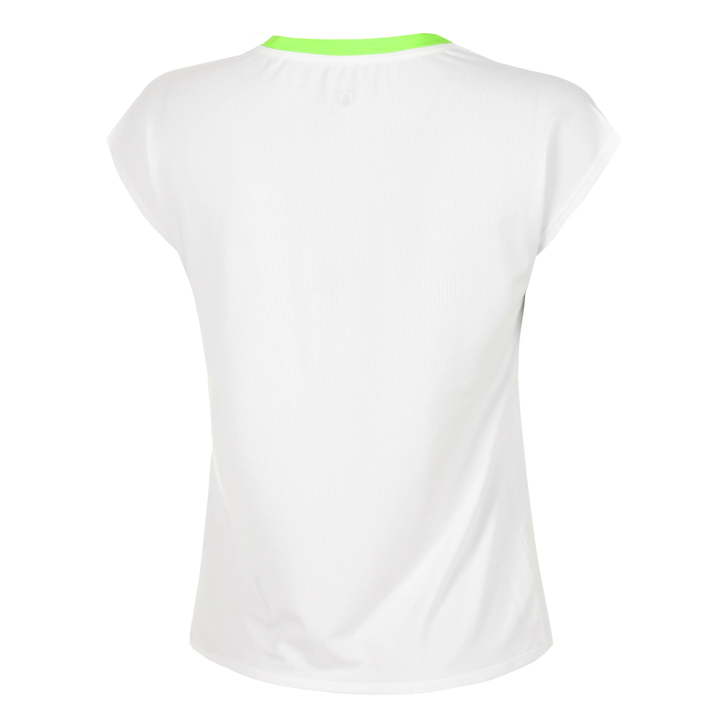 Quiet Please Wild Volley T-shirt Femmes - Blanc , Vert Fluo