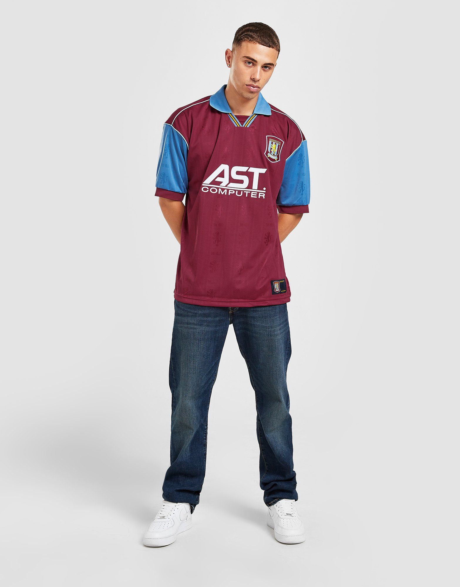 Score Draw Maillot Aston Villa FC '96 Rétro Match Domicile