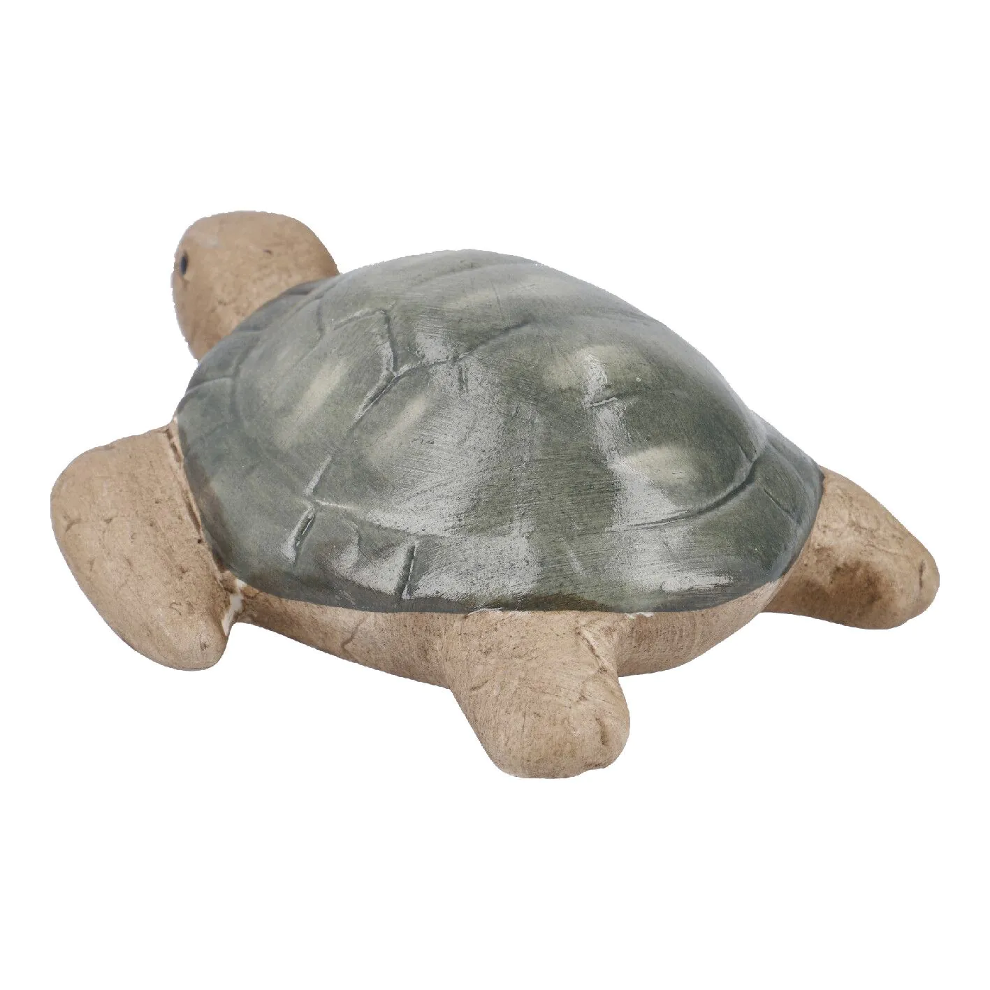 Schildkröte Natur, grün, 12.5 cm