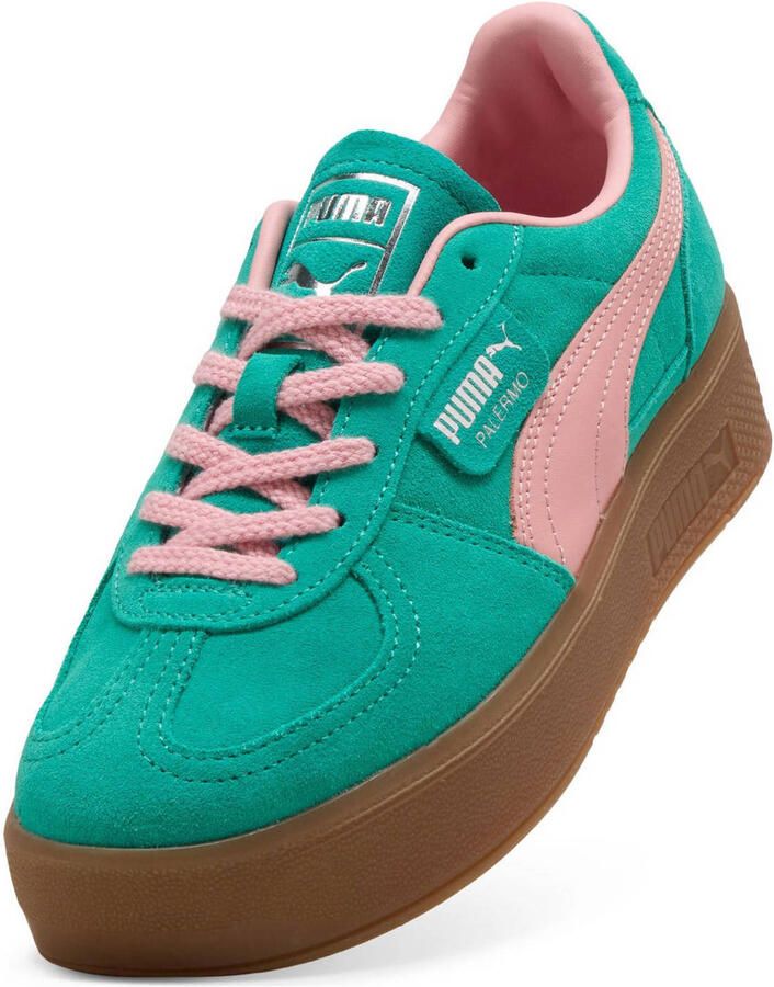 Puma Palermo Elevata sneakers groen roze