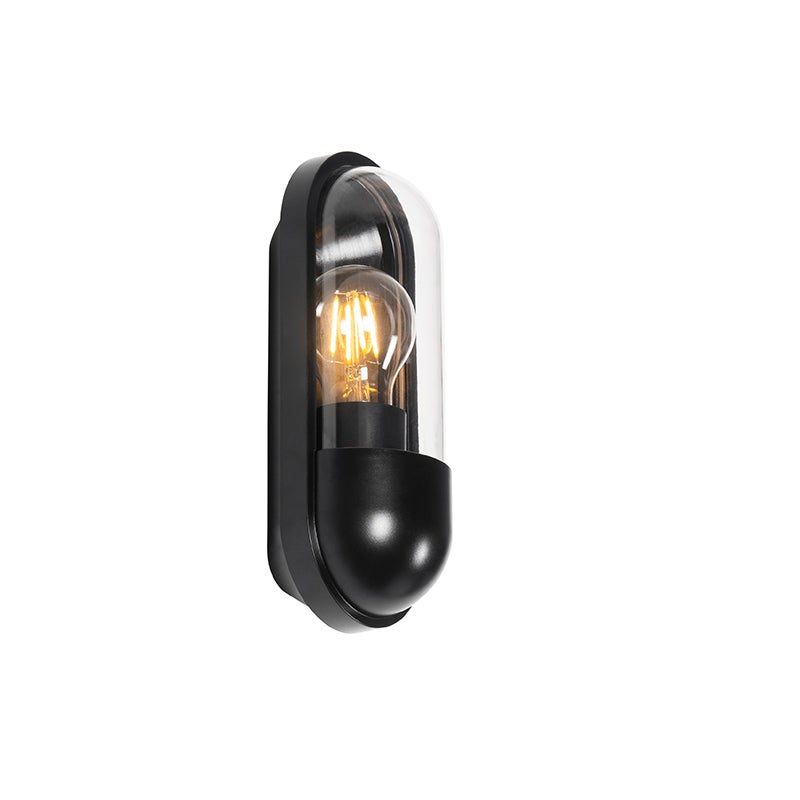 Moderne buitenwandlamp, zwart, IP54 - Stockholm