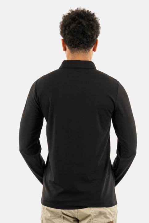 Polos manches longues Benson & Cherry guzeislg noir