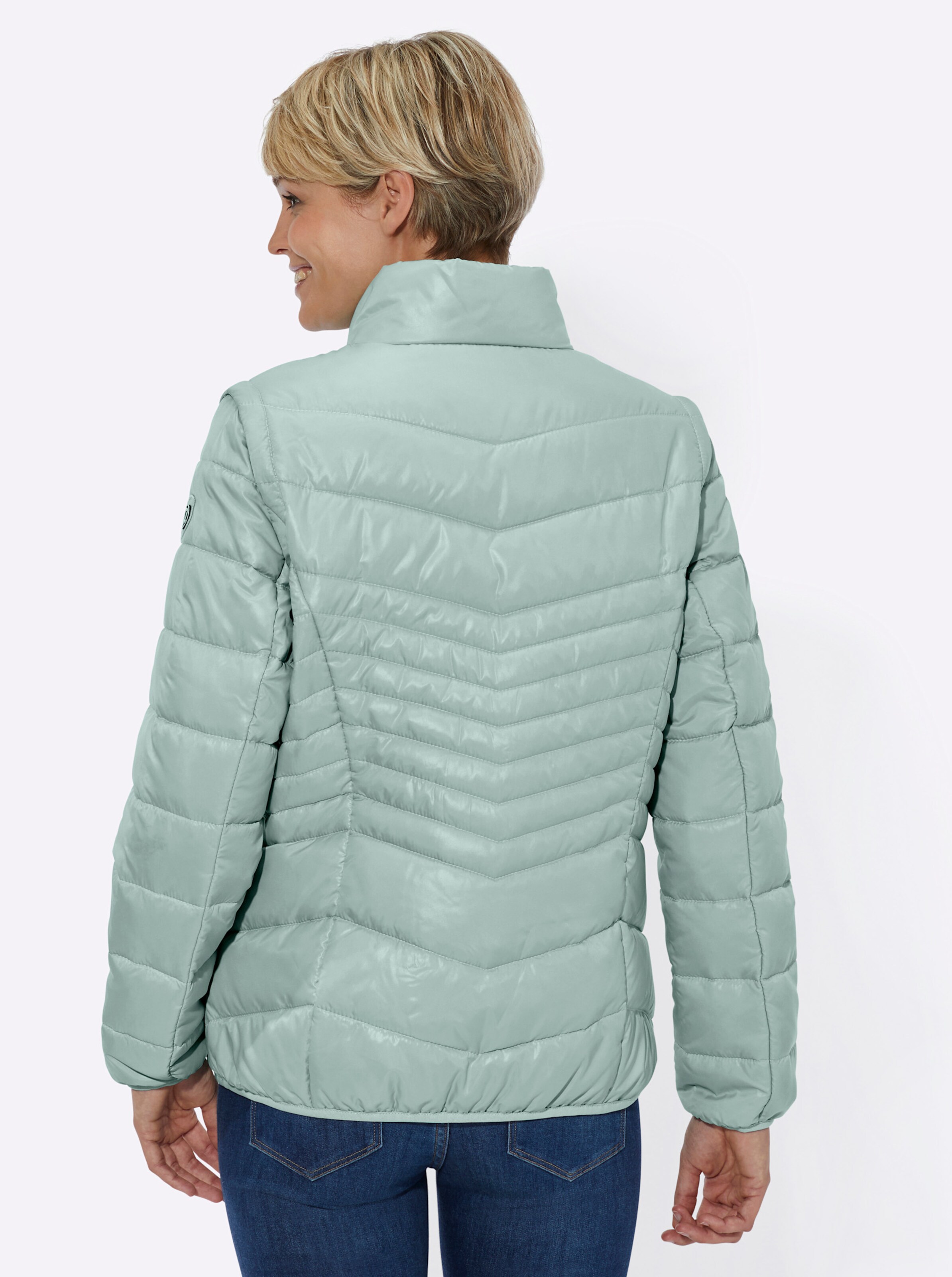 Steppjacke in kalkmint