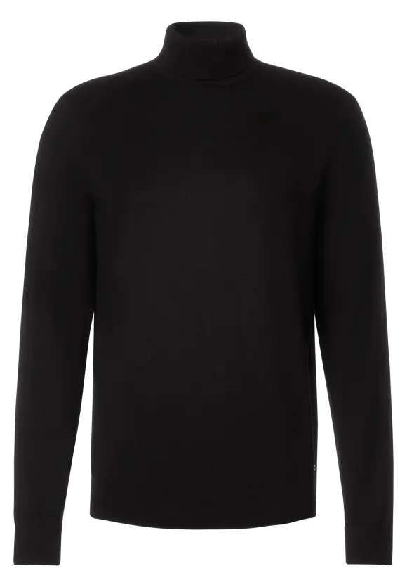 Feinstrick Pullover - Black