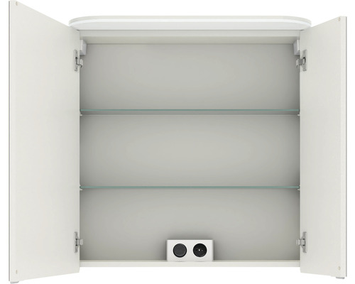 Balto Sprint spiegelkast 70 x 17 x 72,3 cm wit 2-deurs LED IP 20