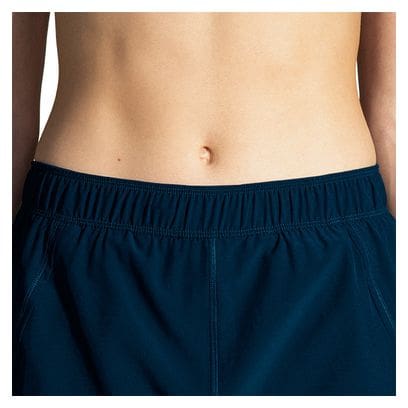 Short Brooks Chaser 5inch Bleu Femme