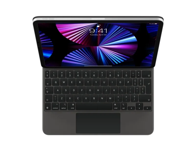 [OUTLET] - Apple Magic Keyboard - Tastatur og folio-kasse - med trackpad - bagbelyst - Apple Smart connector - QWERTY - Internationalt engelsk - for Apple 10.9-inch iPad Air (4th gen, 5th gen), 11-inch iPad Air (M2), 11-inch iPad Pro (1st gen, 2nd g
