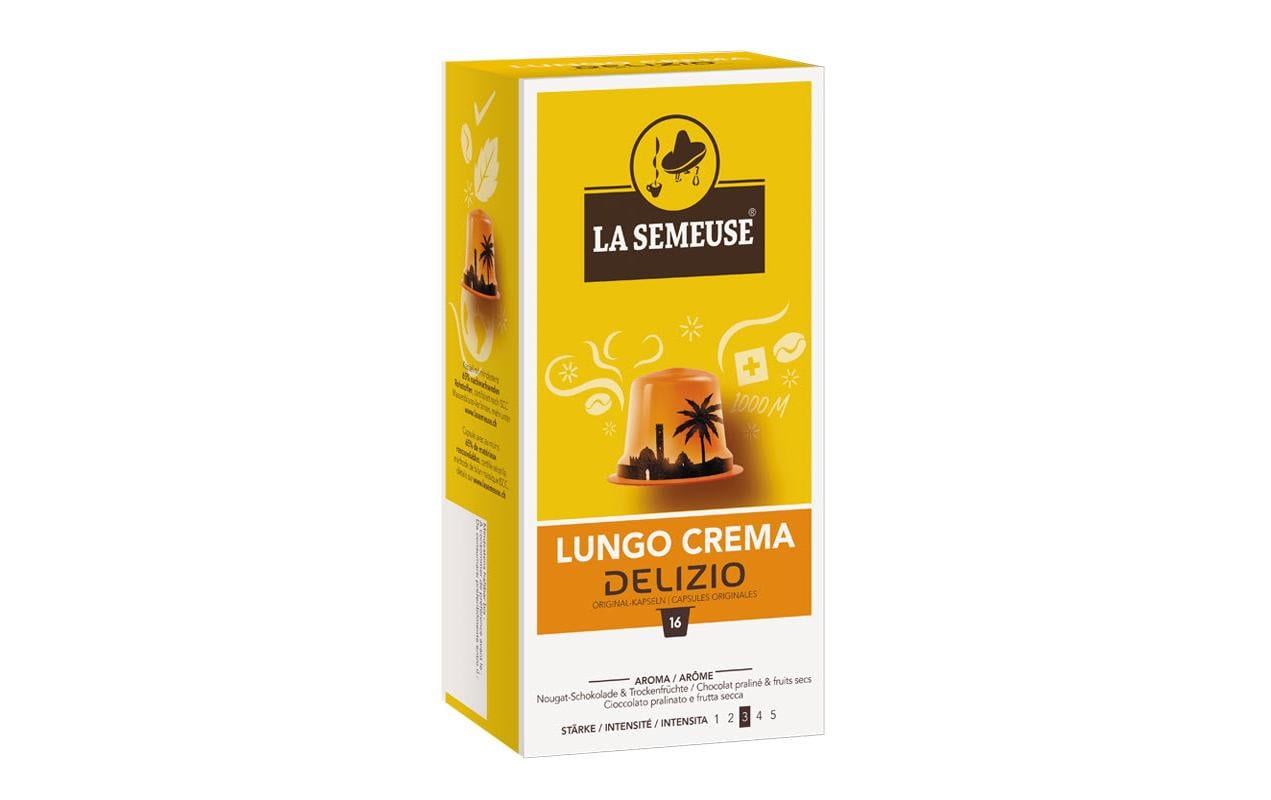Kaffeekapseln Delizio Lungo Crema 16 StückKapselkaffee für das Delizio System