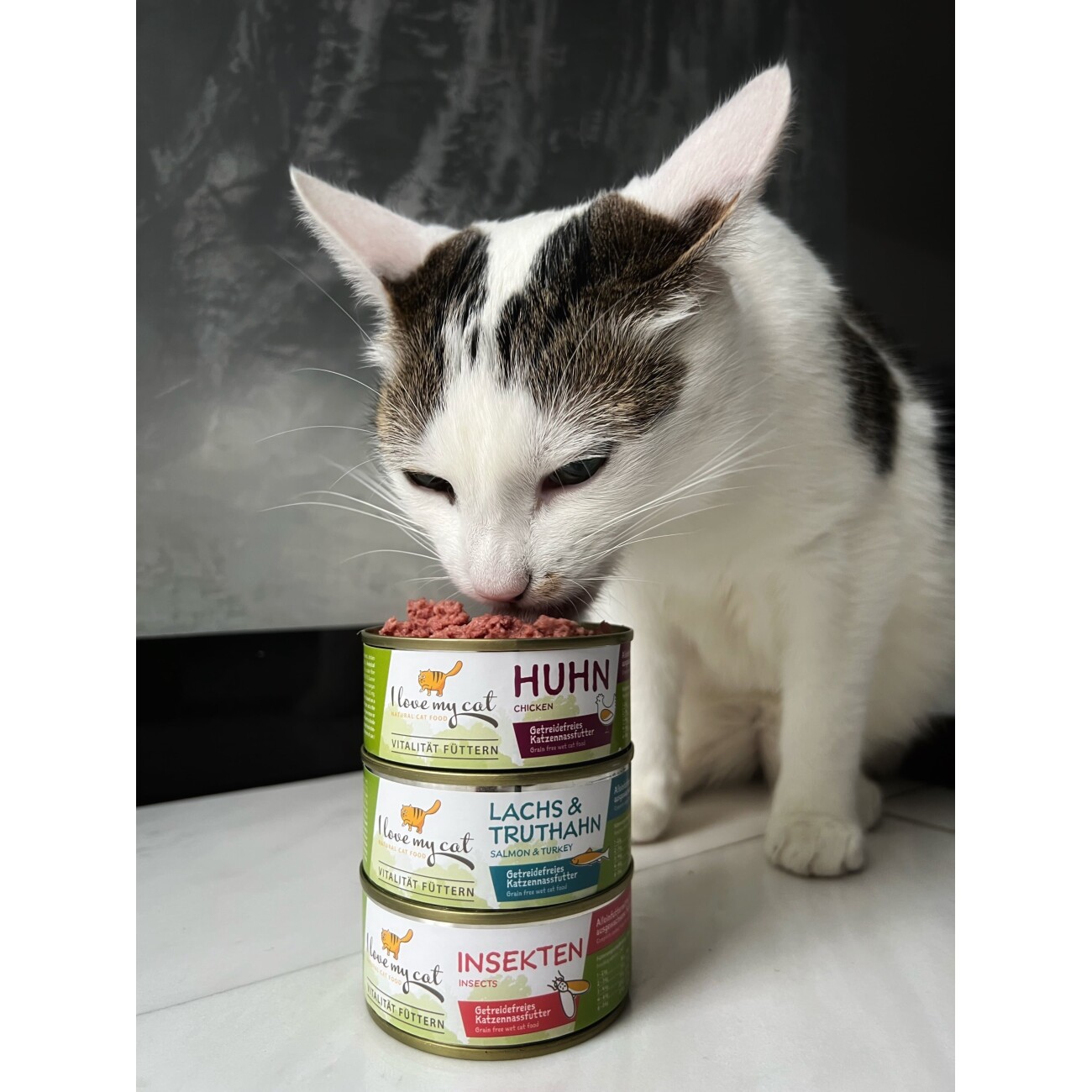 I love my cat Katzenfutter Nass mit Huhn - 6x100g