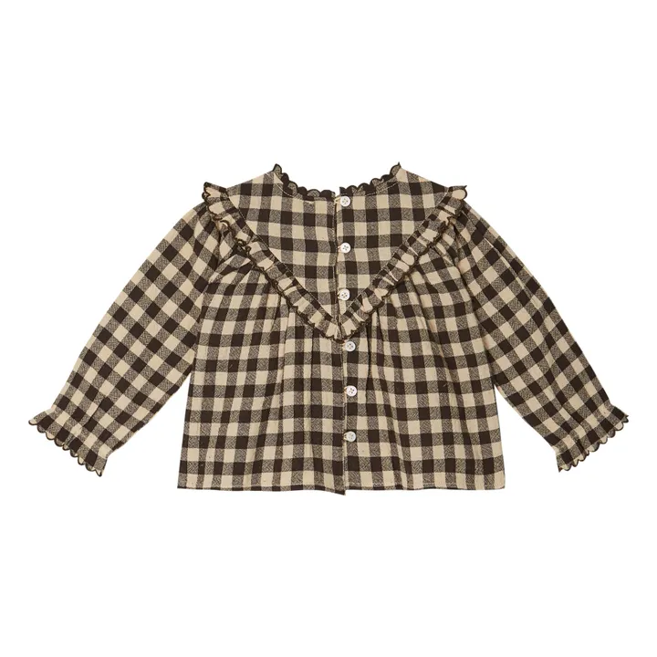 Emile et Ida Blouse Vichy | Ecru