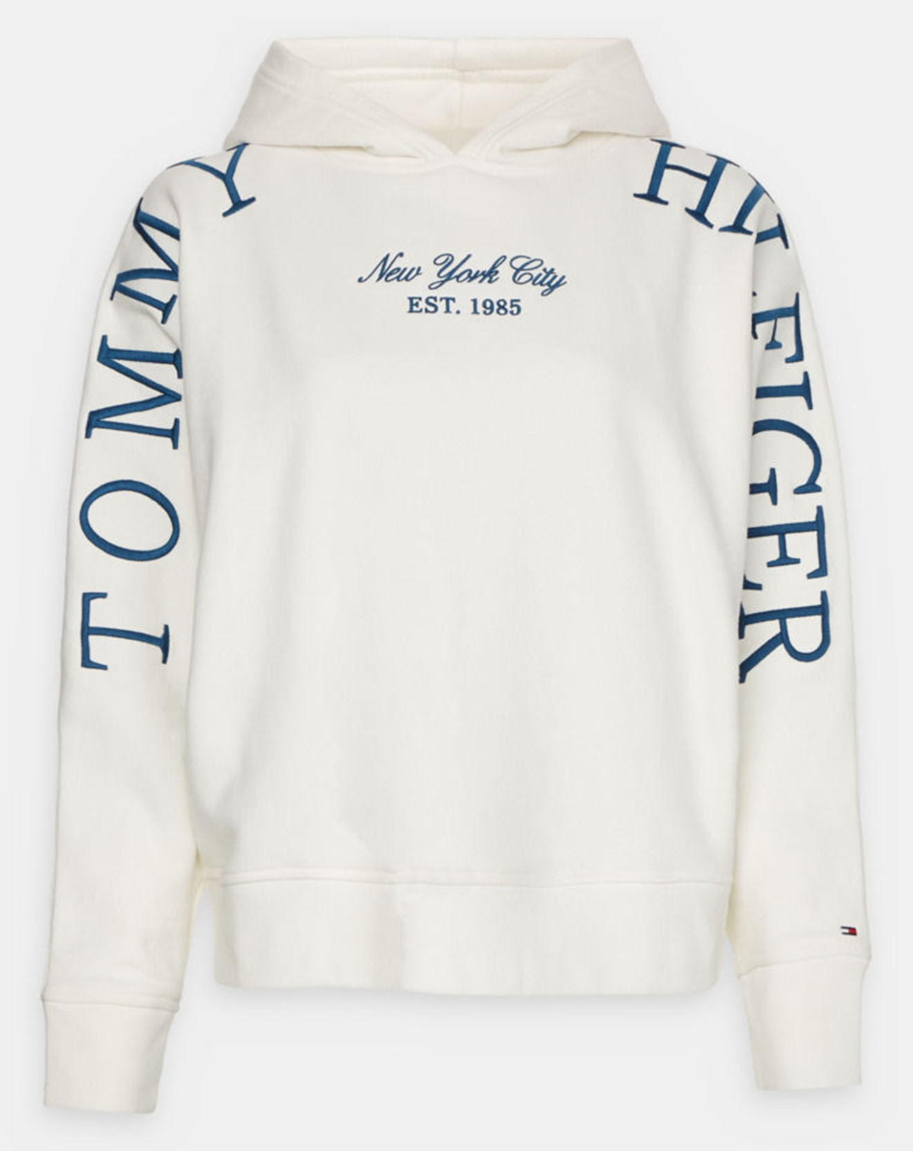 Tommy Hilfiger Sweat à capuche Arched écru