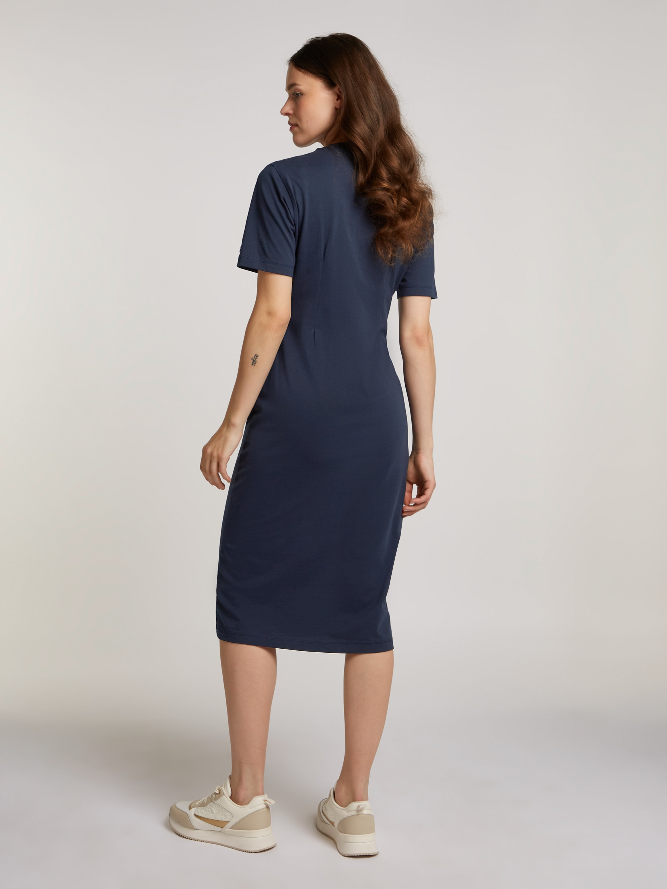 Tommy Hilfiger Shirtkleid »REG SCRIPT TEE DRESS SS« mit Logoschriftzug