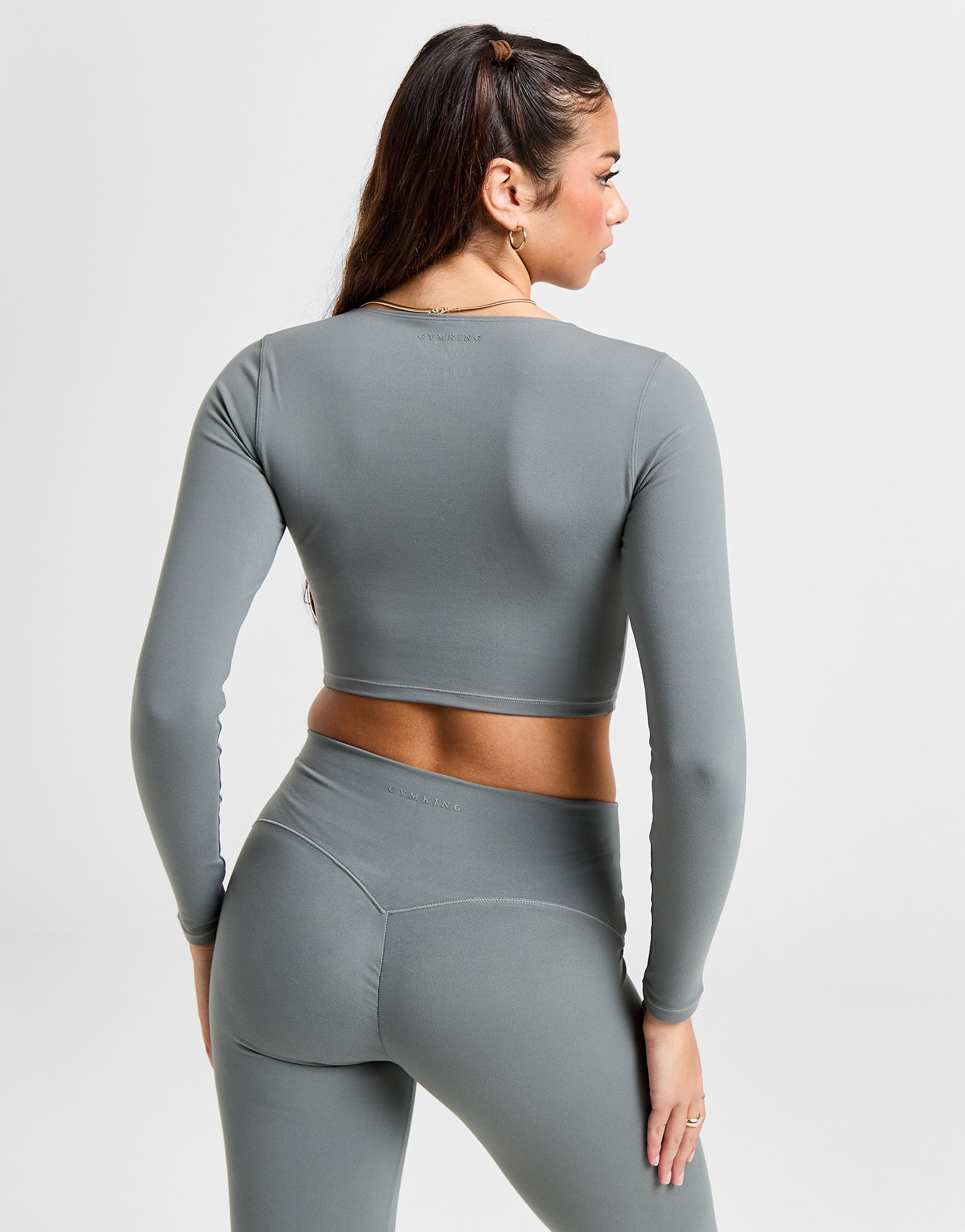 Gym King Haut Manches Longues Peach Luxe Femme