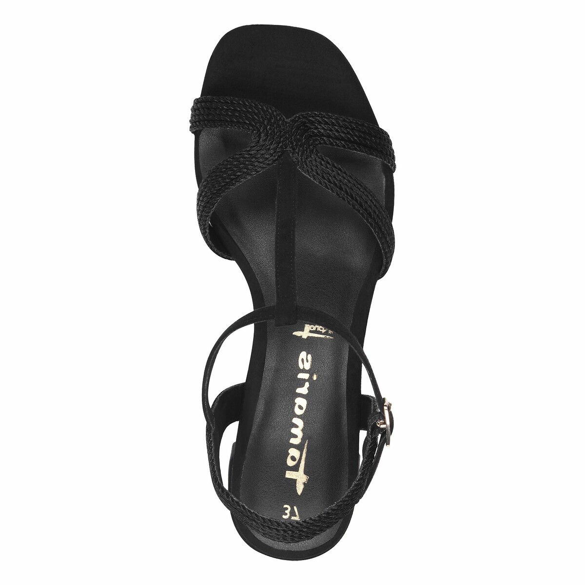 TAMARIS<br>Sandálias Salomé com salto baixo