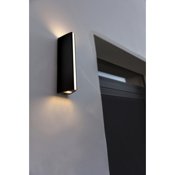 LUTEC wandlamp Leo 14,5W zwart
