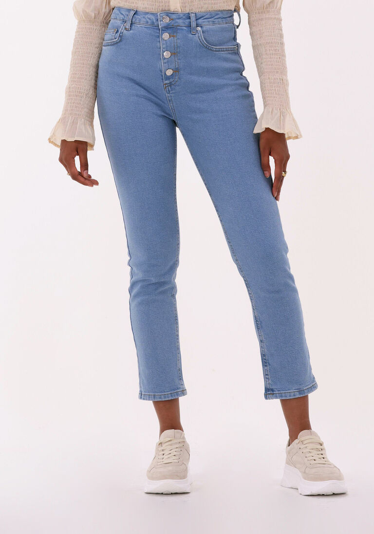 NA-KD blauwe na-kd skinny jeans button up skinny jeans