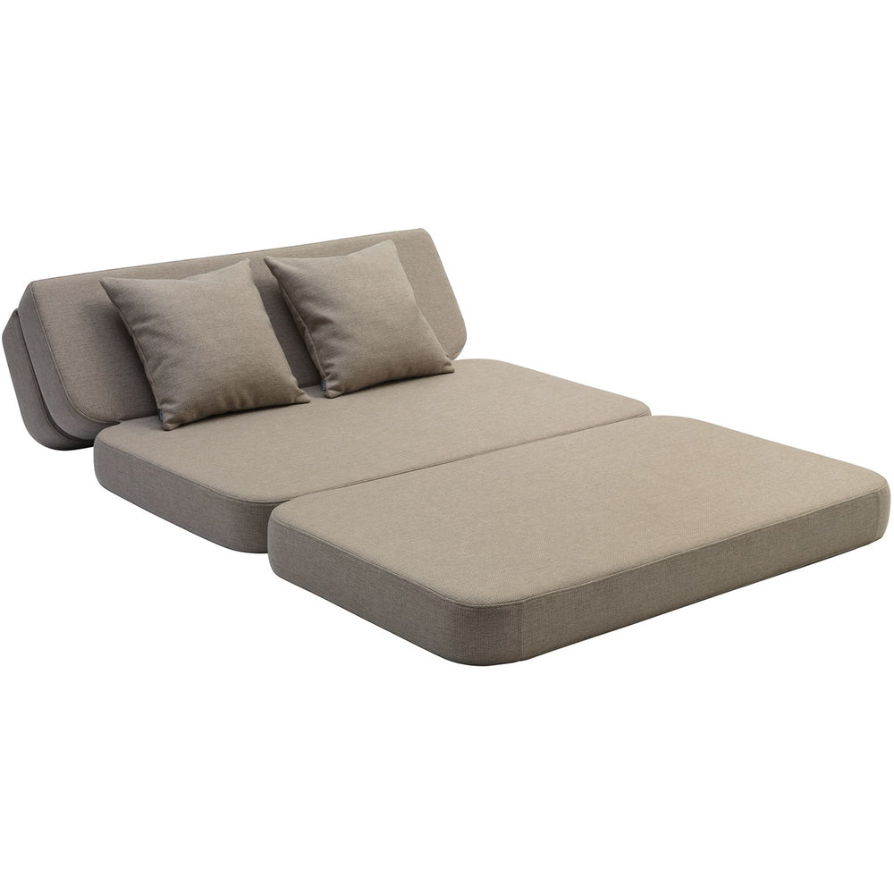 Køb by KlipKlap 3 Fold Sofa Sand With Sand KK 120 Cm
