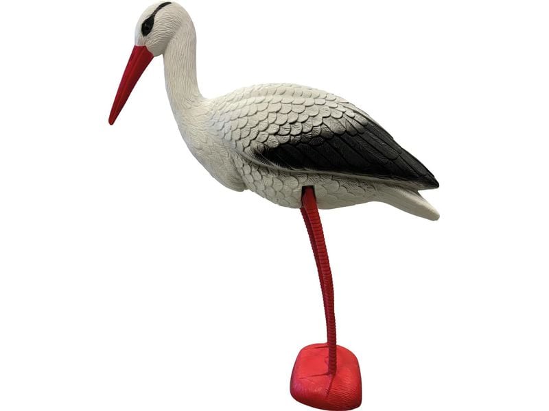 SuperFish Deko Vogel Storch Naturähnlicher Deko-Storch für am Teichrand