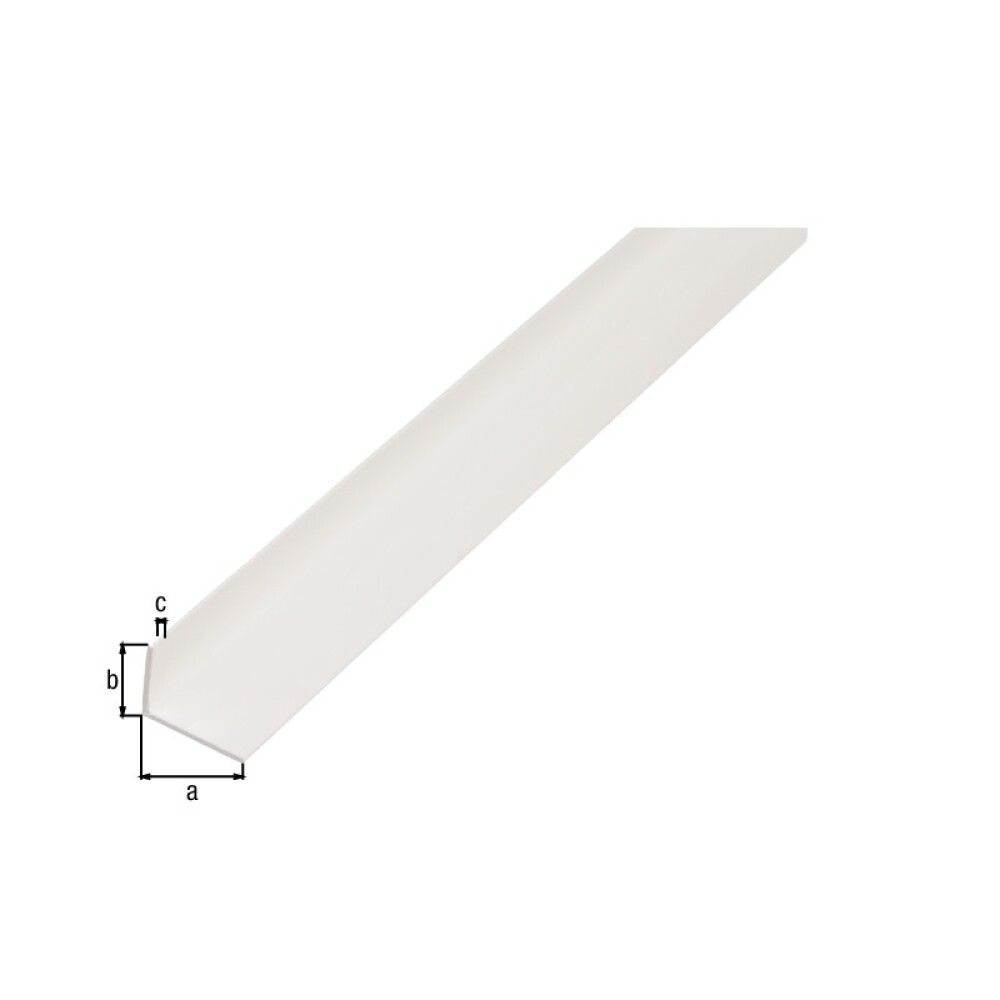 VINKELPROFIL GAH ALBERTS PVC 2000X25X20MM HVIT