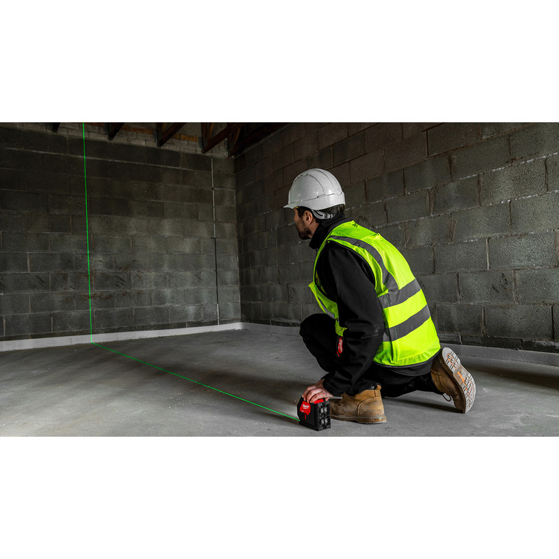 Milwaukee CLL-C Alkaline kruislijnlaser Groen
