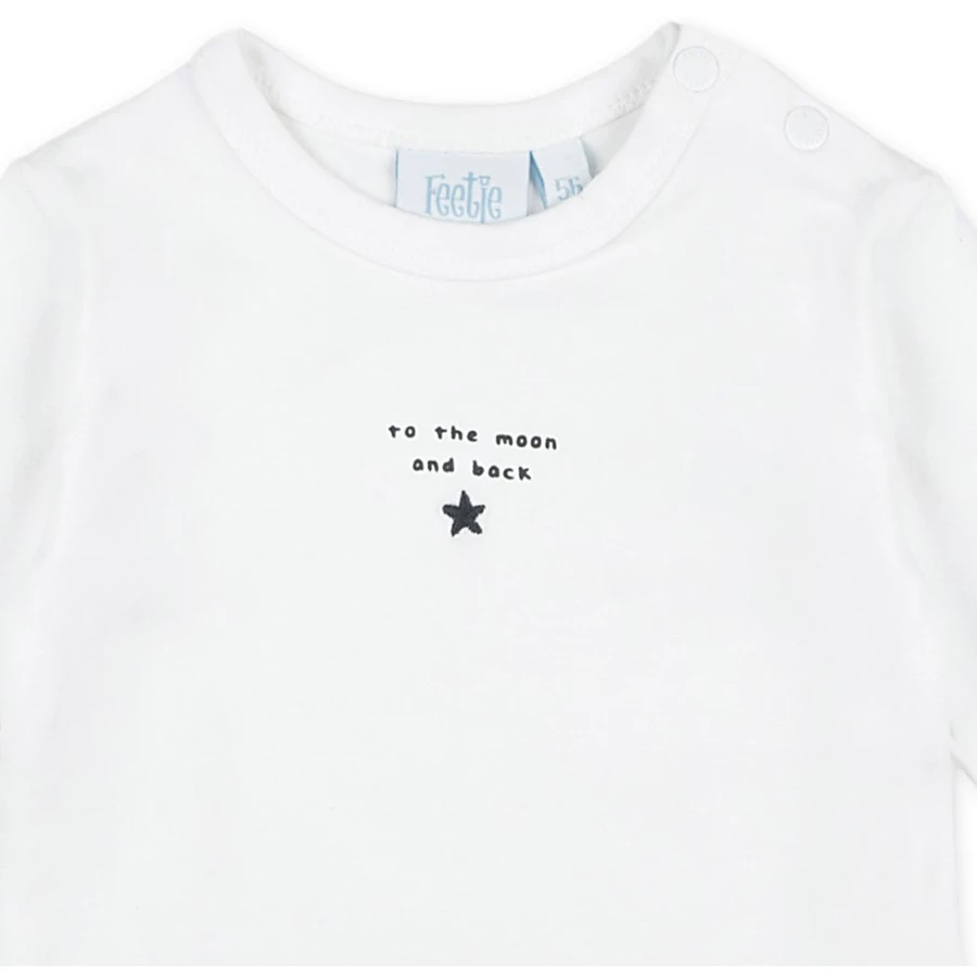 Feetje Longsleeve To The Moon Mini Person weiß