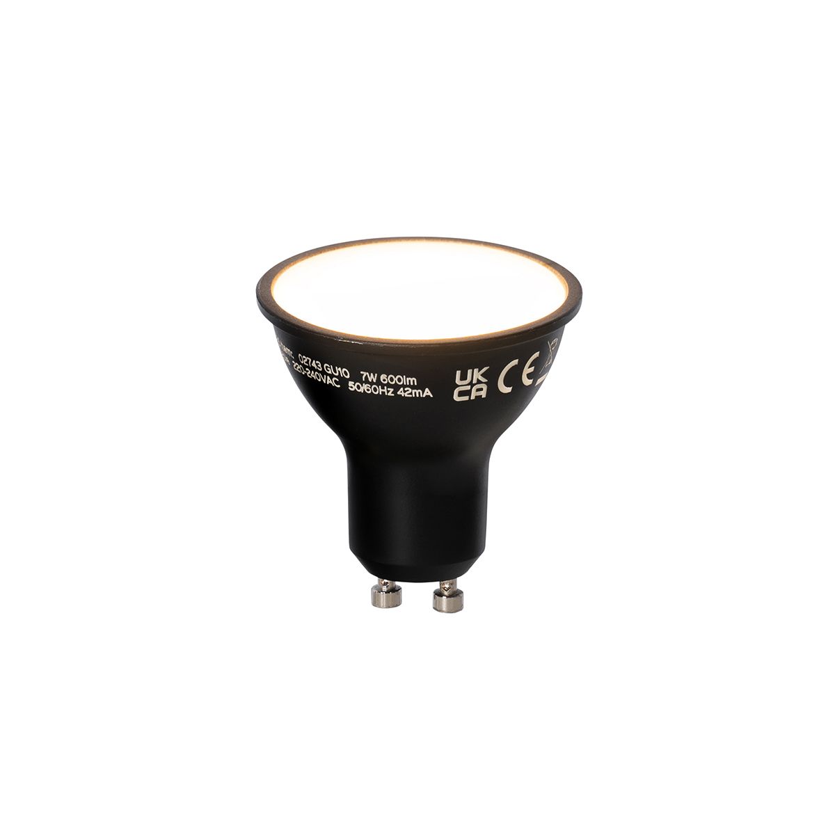 Smart staande buitenlamp zwart 65 cm IP44 incl. Wifi GU10 - Baleno