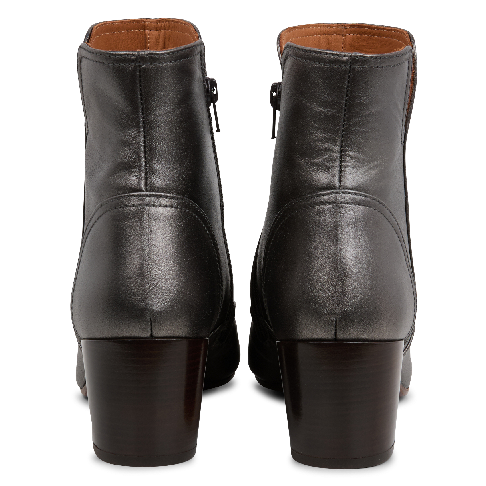 NONBA - Bottines en cuir métallisé | Argent