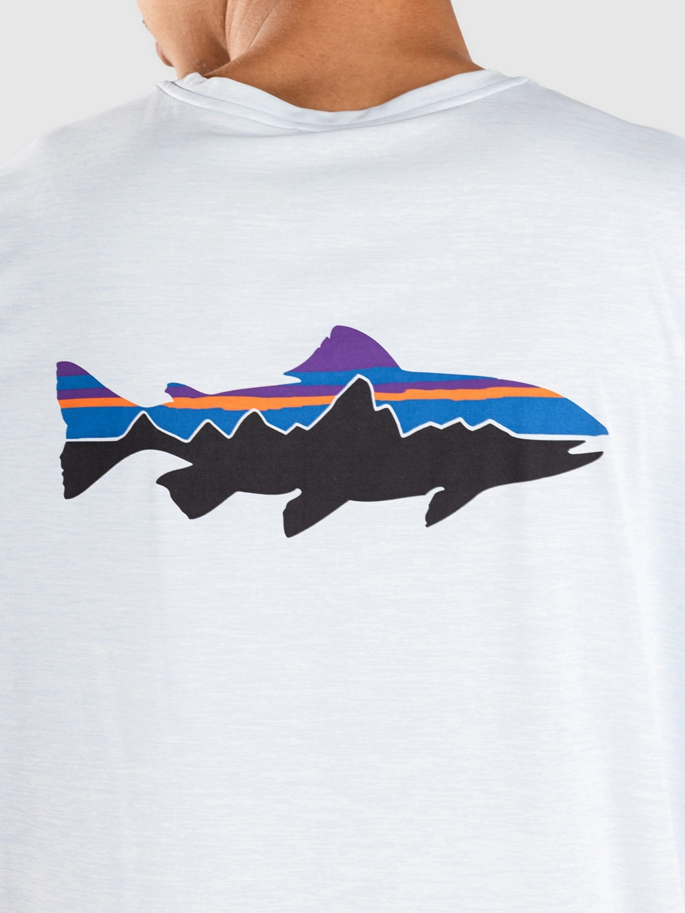 Patagonia Cap Cool Daily Graphic Longsleeve Lycra fleck blue