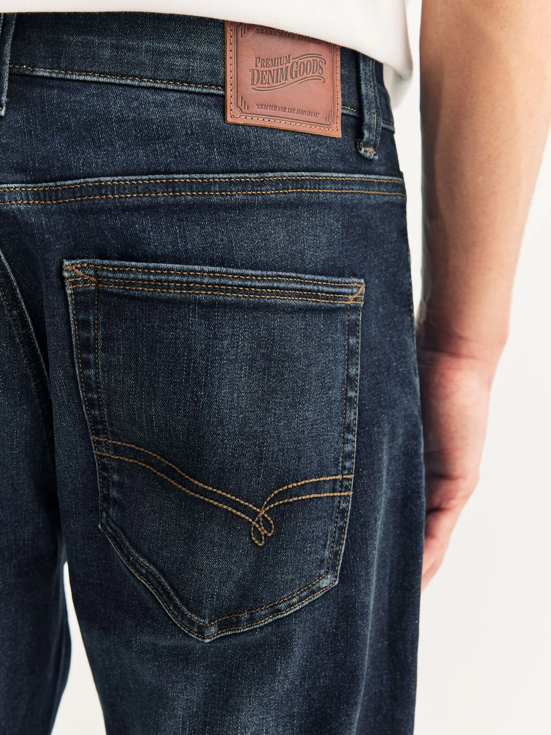 Medium-indigoblauw - Slim Fit - Motionflex jeans