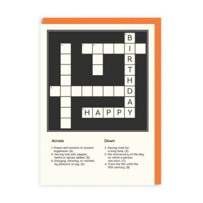 Cross Word Card