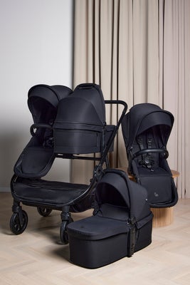 Beemoo Pro Twin 2 Tvillingvogn, Coffee Black