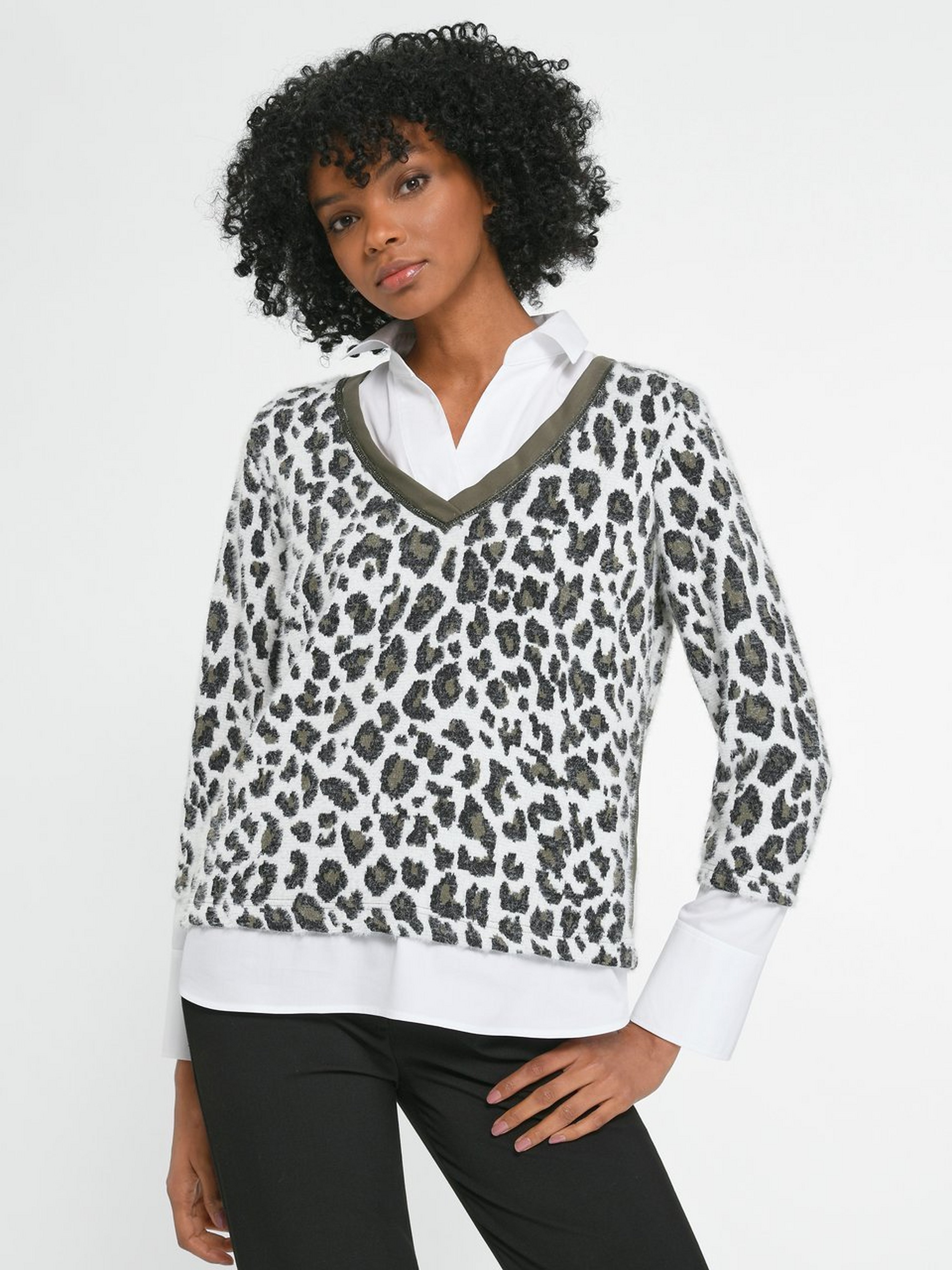 Sweatshirt im Two-in-one-Look