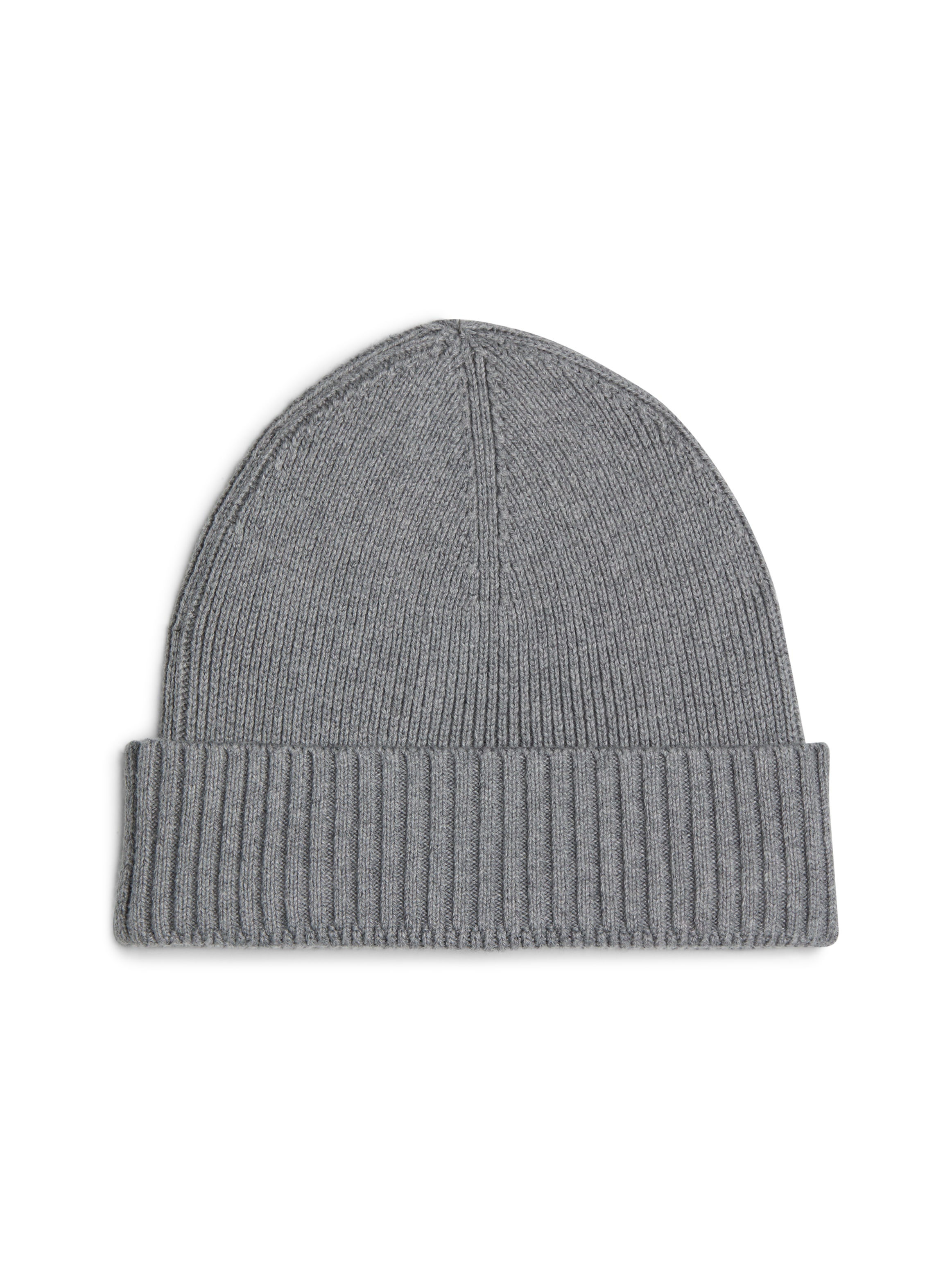 Tommy Hilfiger Strickmütze »TH FLAG PIMA COTTON BEANIE«, Beanie mit Logostickerei, mit Kaschmiranteil Unisex
