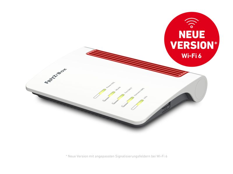 AVM FRITZ!Box 7530 AX Wi-Fi 6 (WLAN AX) für den IP-basierten DSL-Anschluss