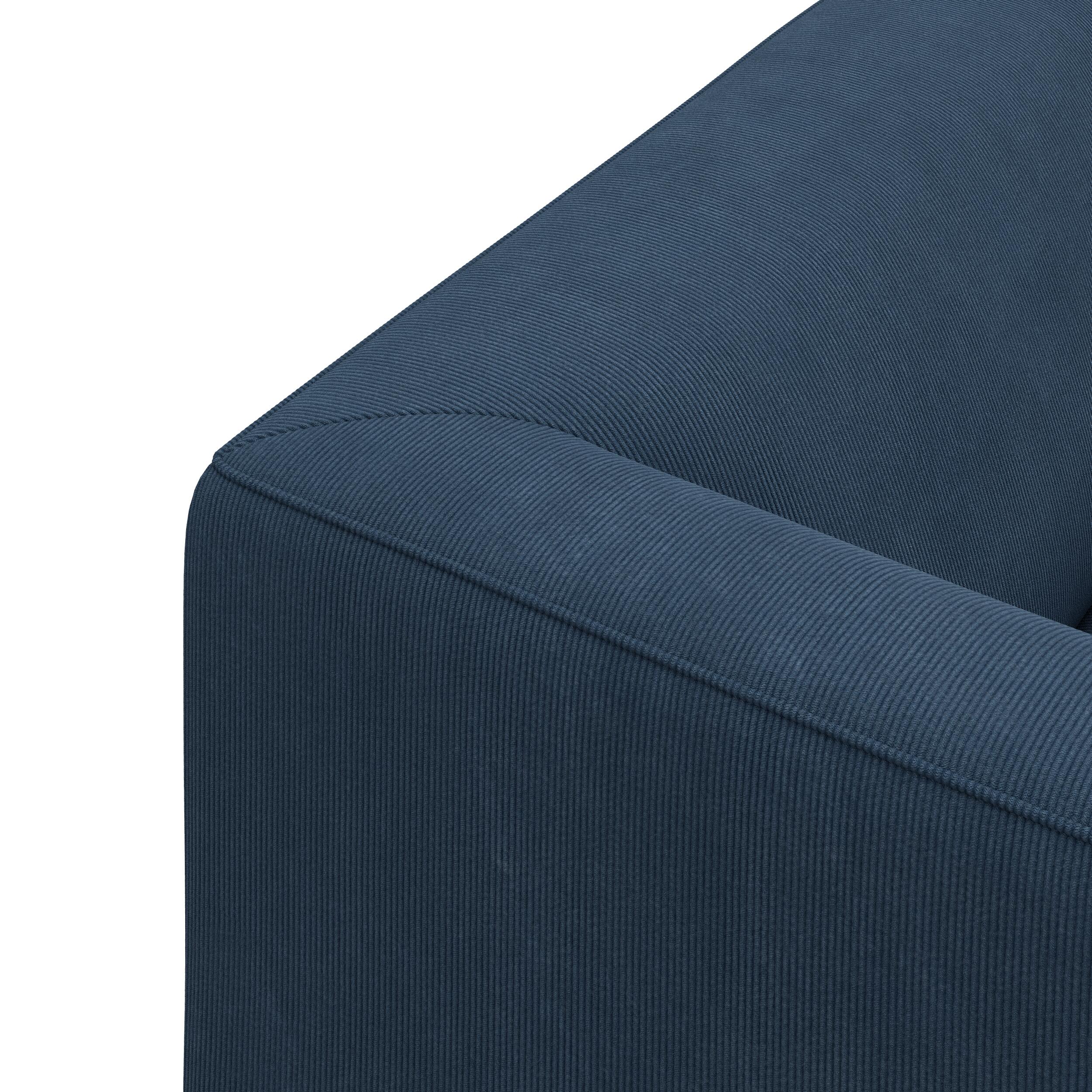 Teron højrevendt sofa med pufafslutning