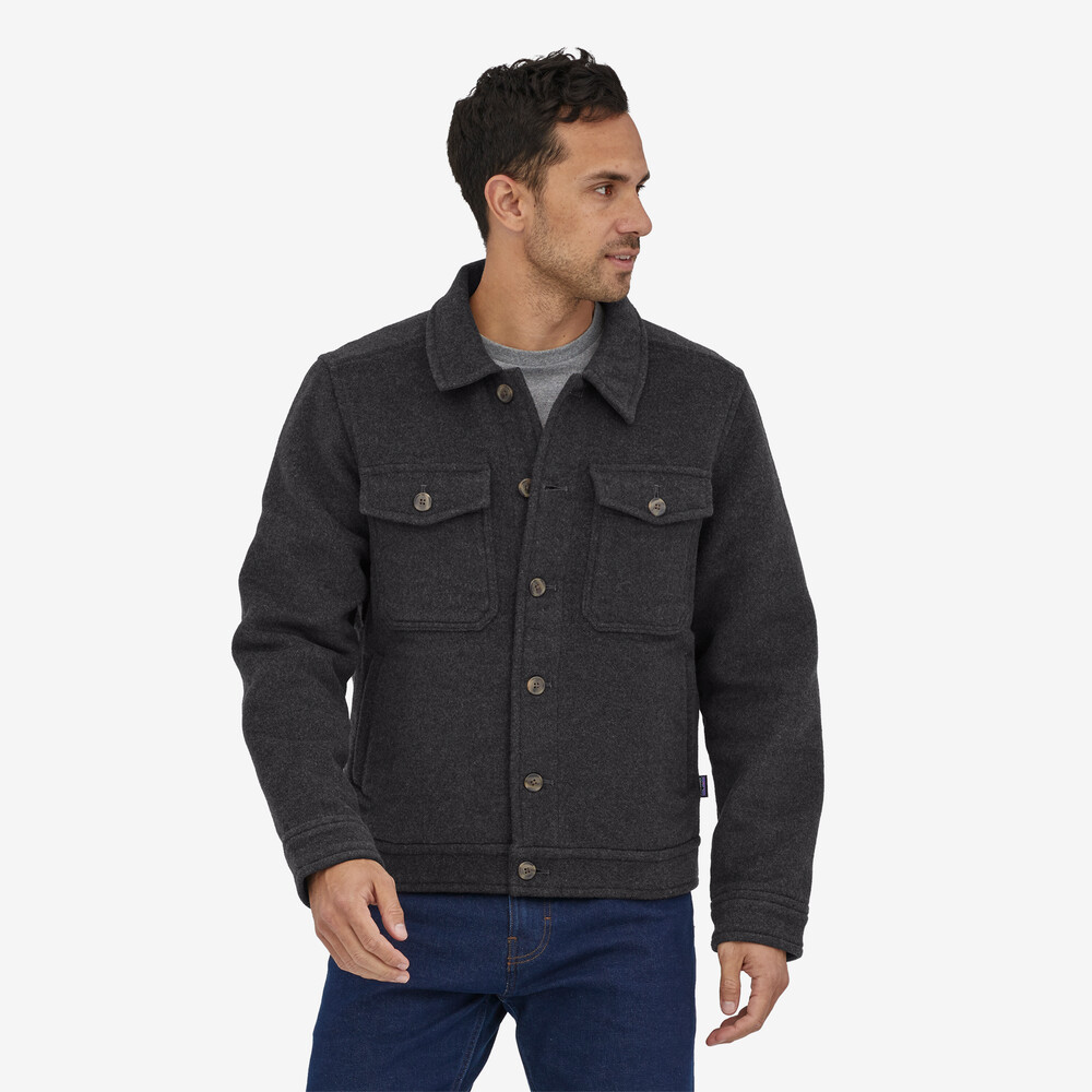Herren-Truckerjacke aus Meltonwolle