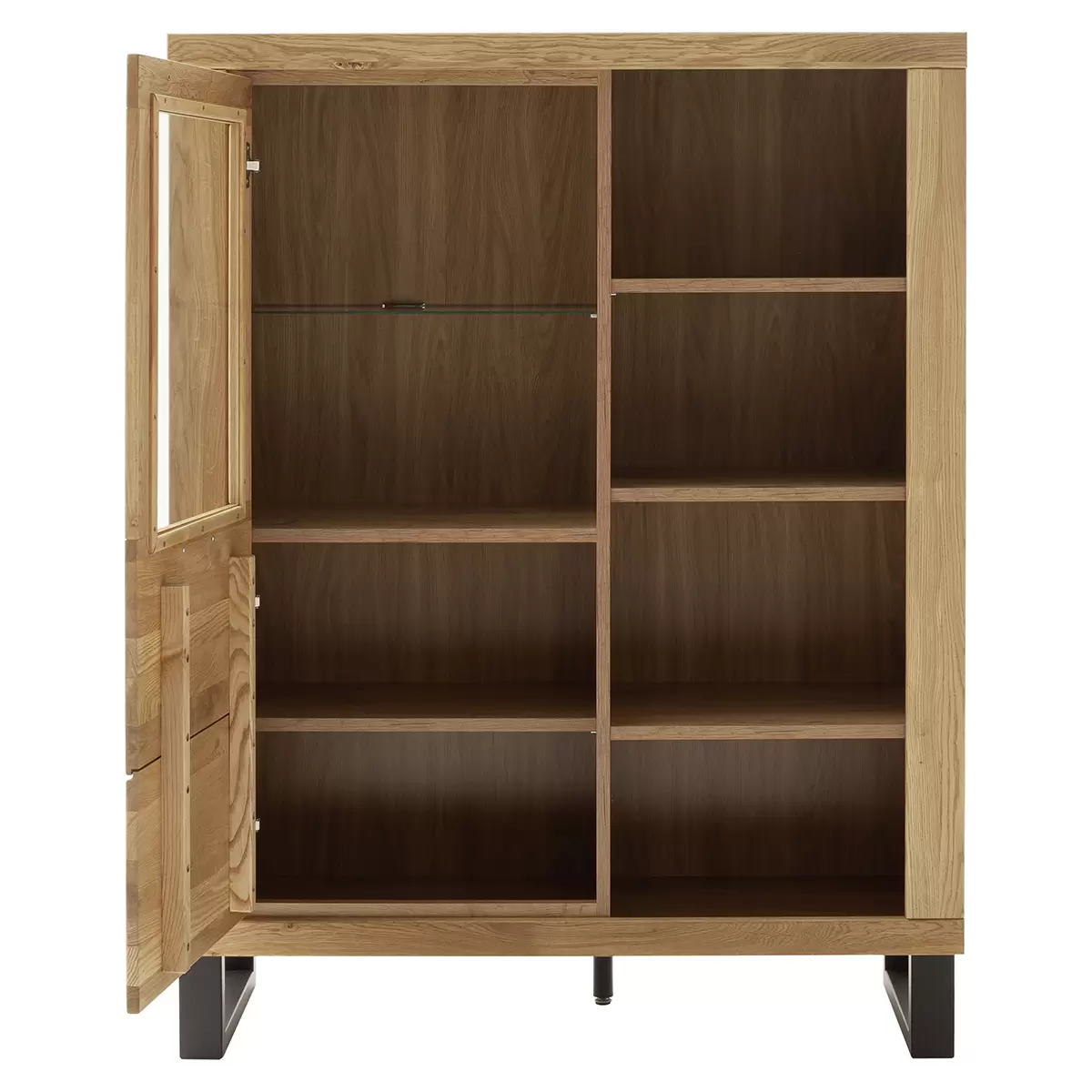 Highboard Kambo Eiche,schwarz