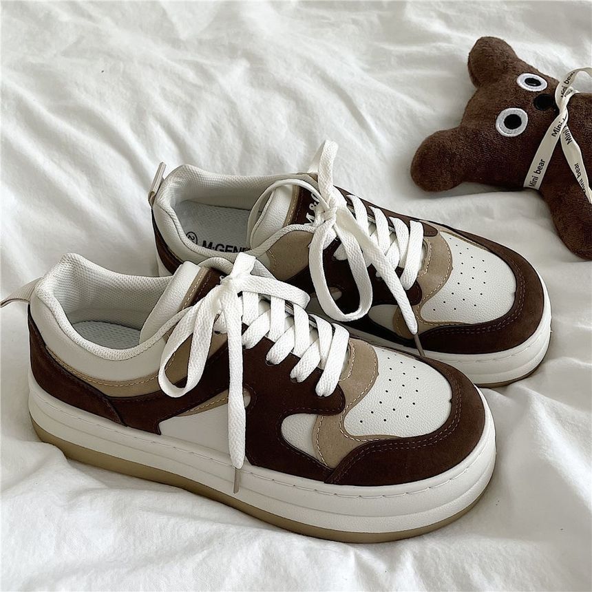 telijimi - Color Block Platform Sneakers