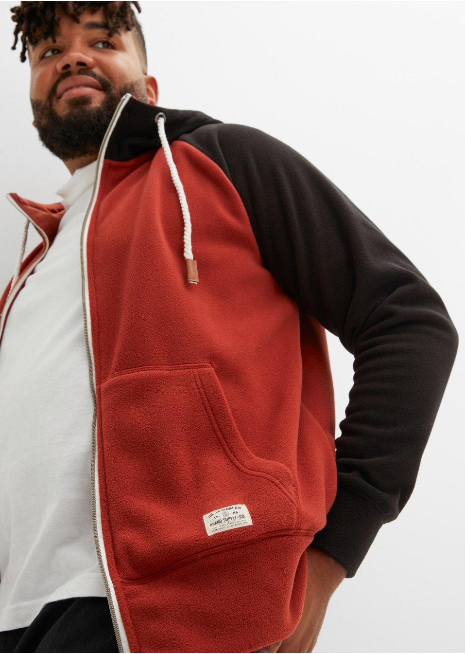 Veste polaire à capuche