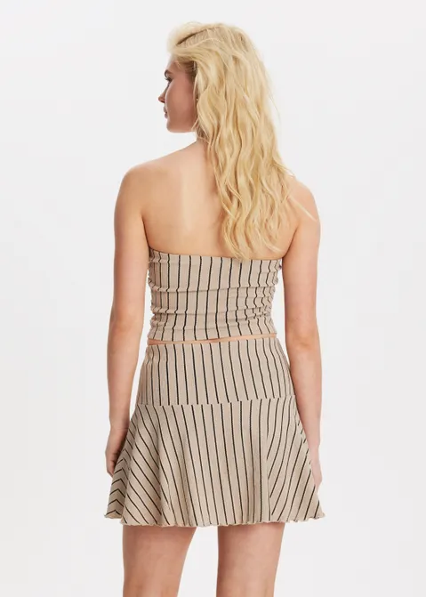 Bandeau top met structuur roze (NUDE)