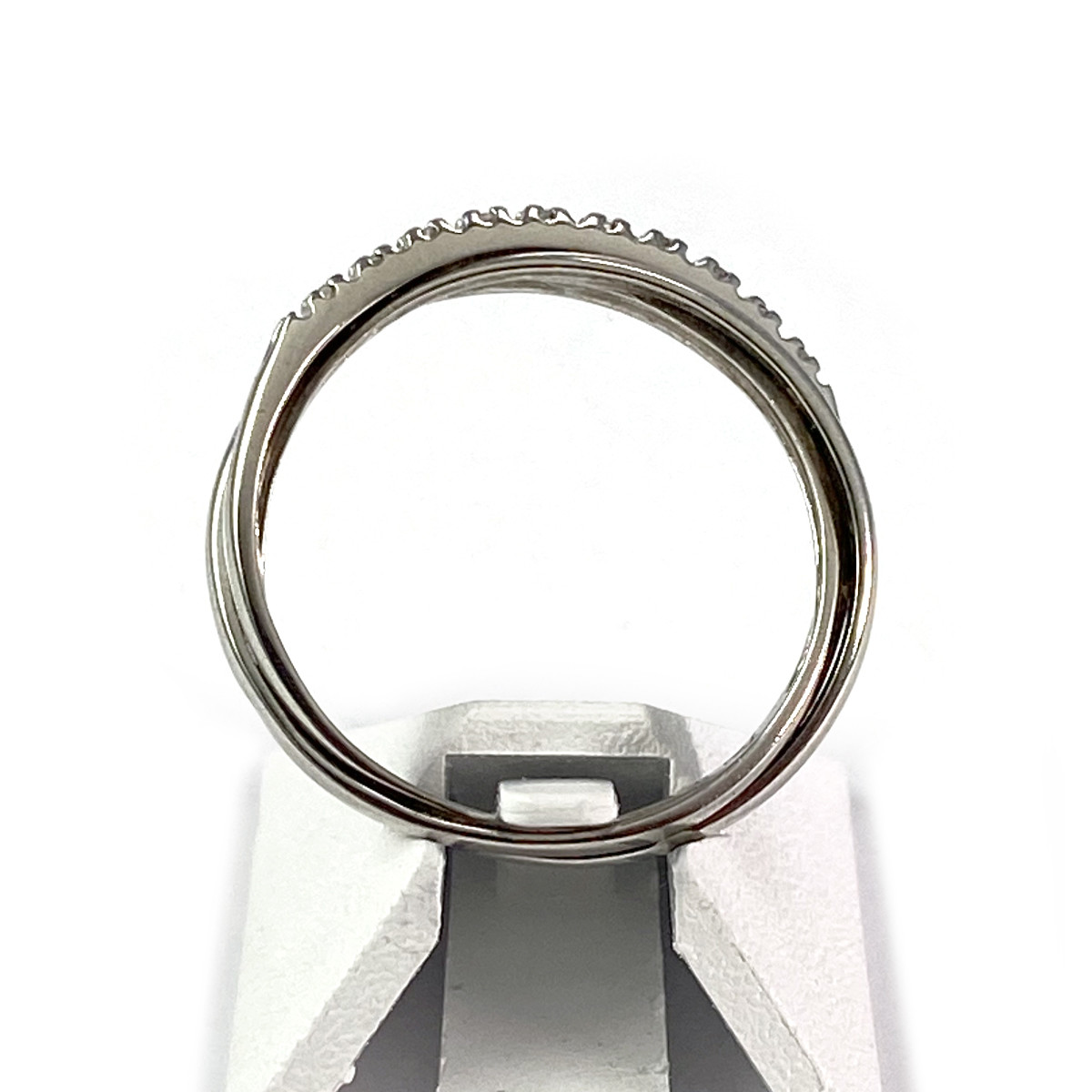 Bague d'occasion or blanc 750 diamants