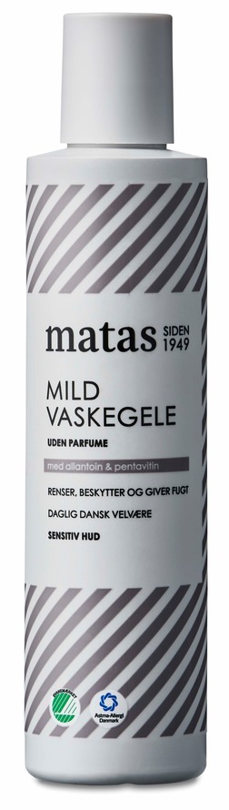 Matas Striber Mild Vaskegele til Sensitiv Hud Uden Parfume 250 ml