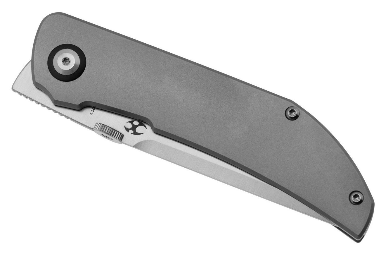 Kansept Tarkin K1078A1 Satin CPM 20CV, Bead Blasted Titanium, zakmes, Matthew Christensen design