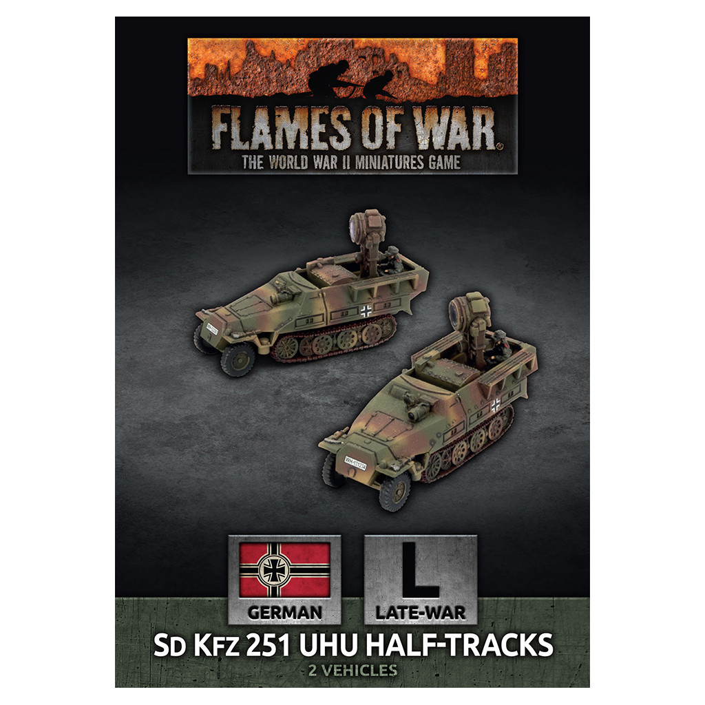Flames of War - Sd Kfz 251 Uhu Halftracks