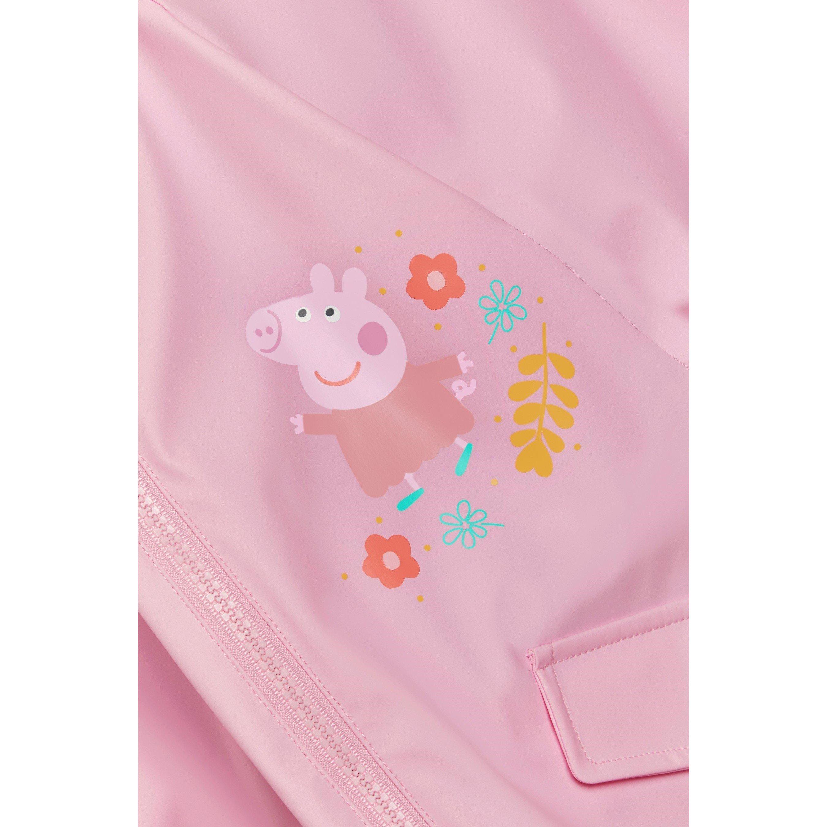 Character Peppa Pig Girls Fleece Lined Rain Coat
