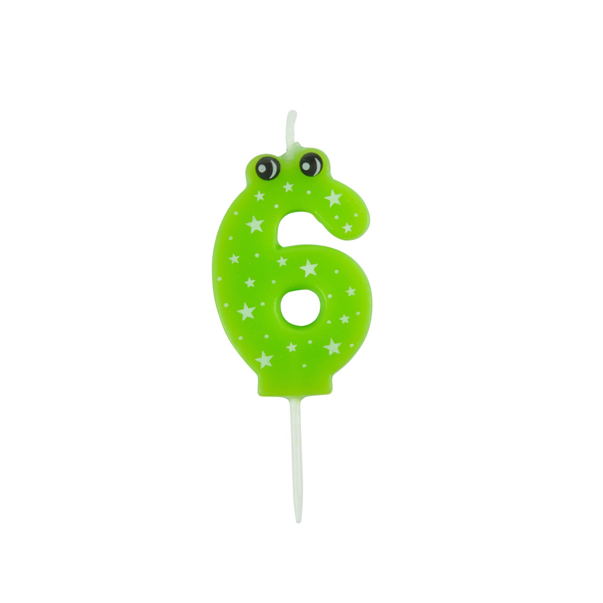 MINI BOUGIE CHIFFRE 6 H.5CM