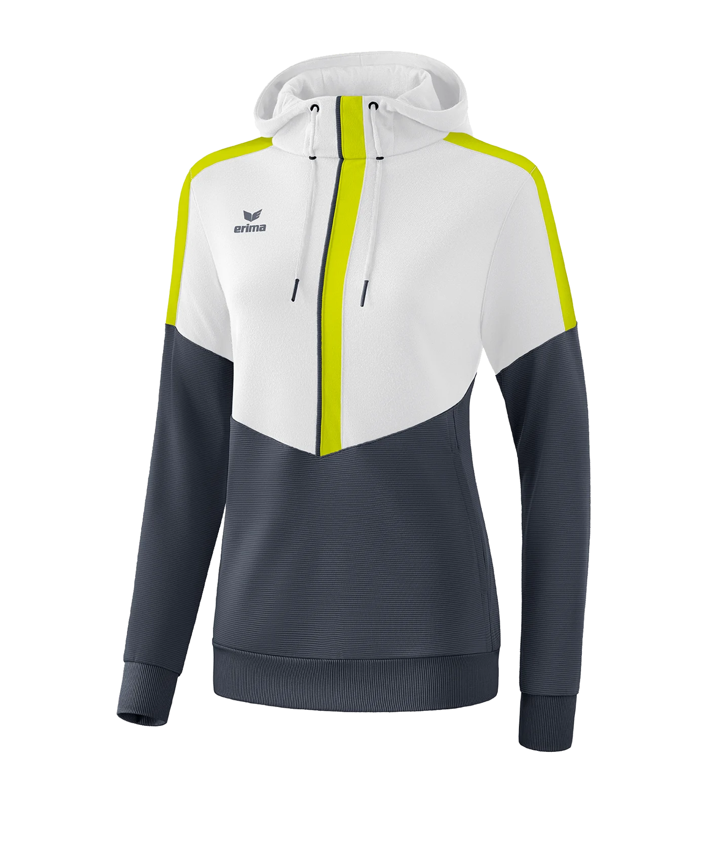 Erima Squad Hoody Damen Weiss Grau