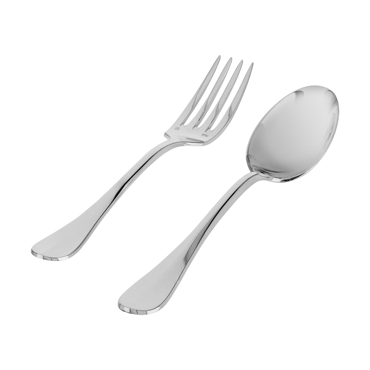 Coffret couverts bébé métal blanchi d'argent