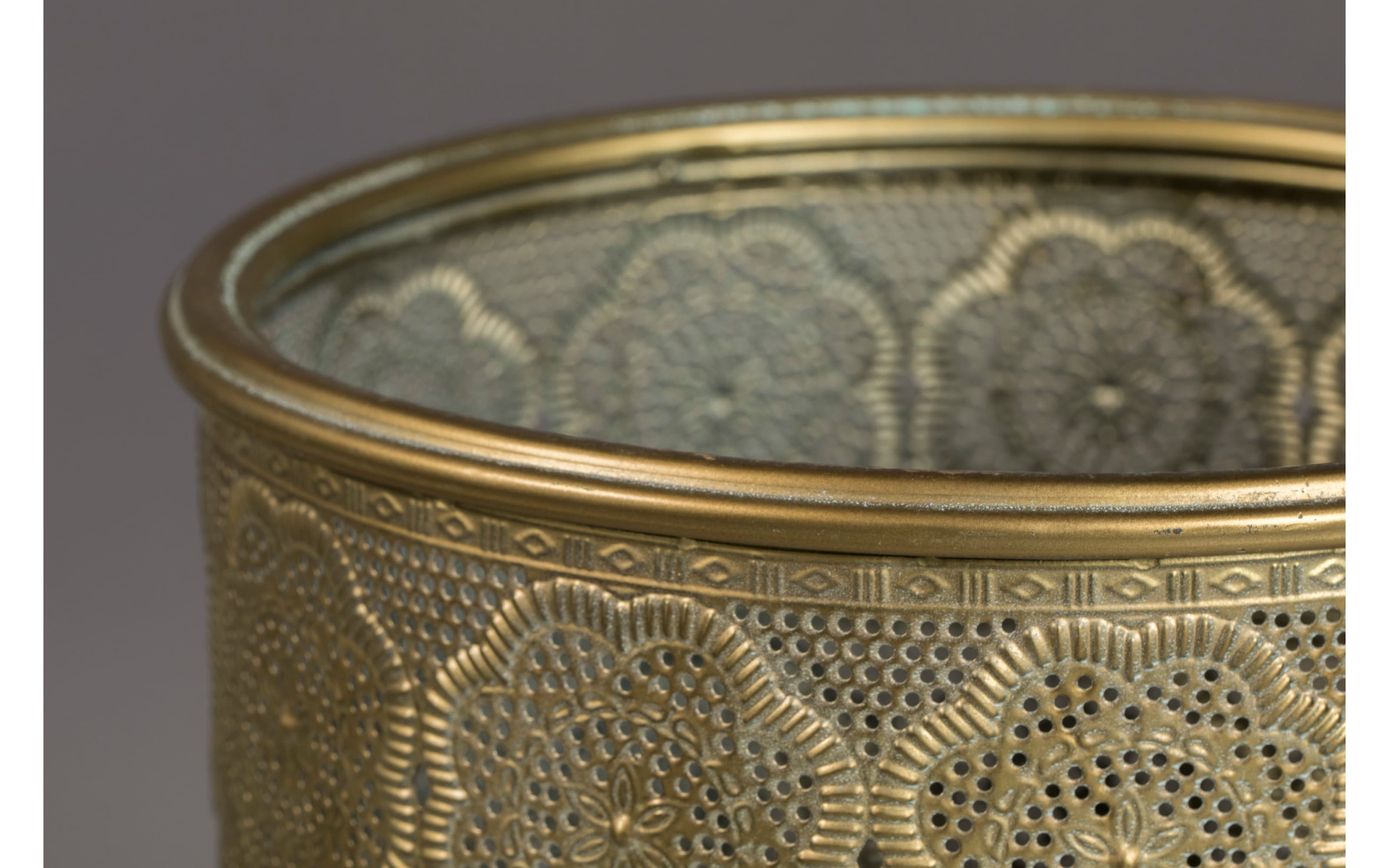 Pflanzenständer Botanique L, Eisen, gold, 53 cm