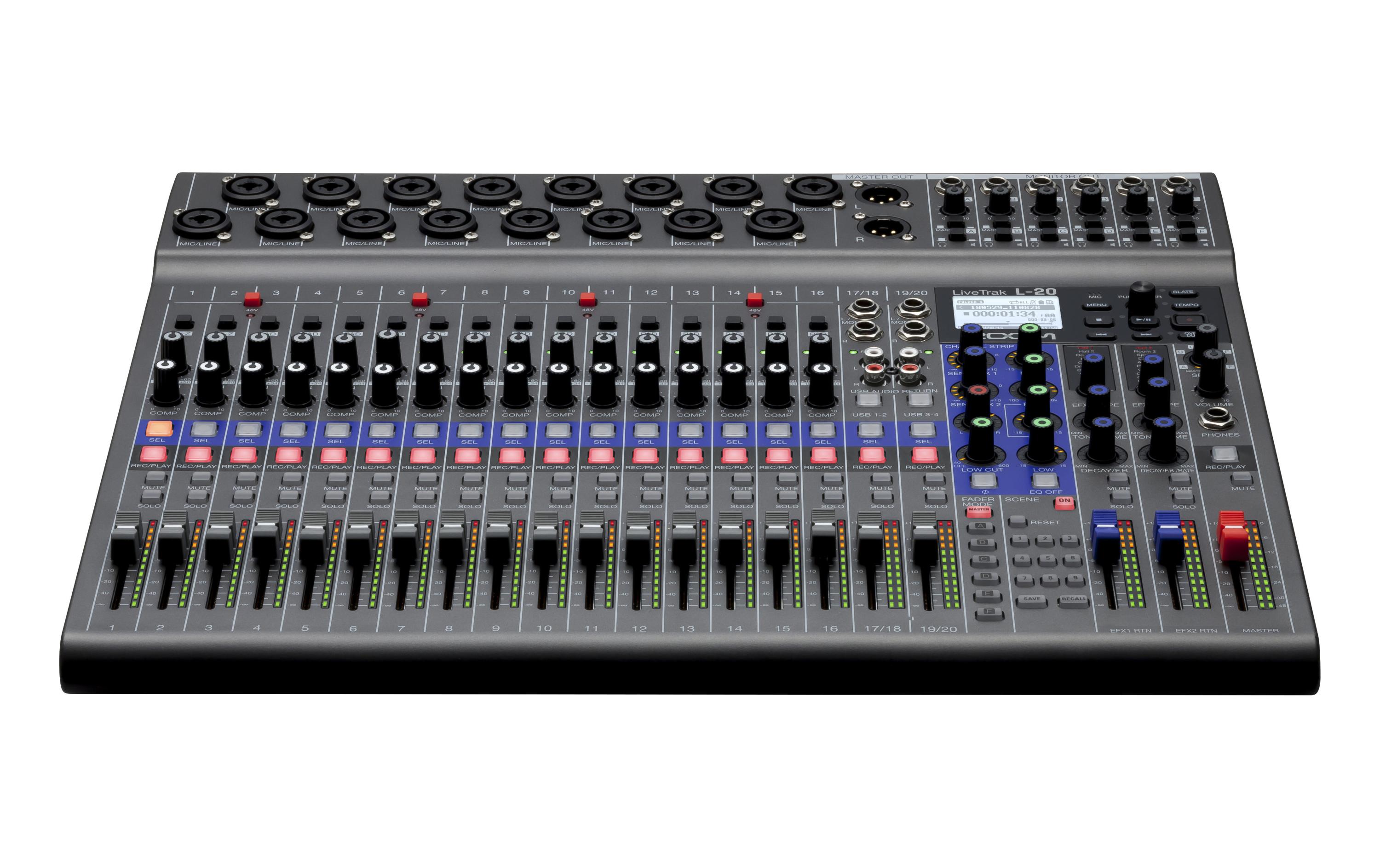 Mischpult LiveTrak L-20<br>20-Kanal digital LiveTrak Mischpult